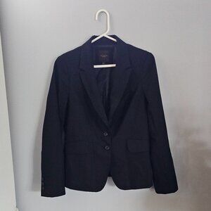 The Limited Lined Black Suit Jacket Two Button Blazer